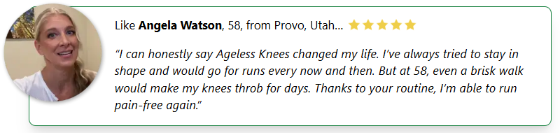 Ageless Knees Customer Review